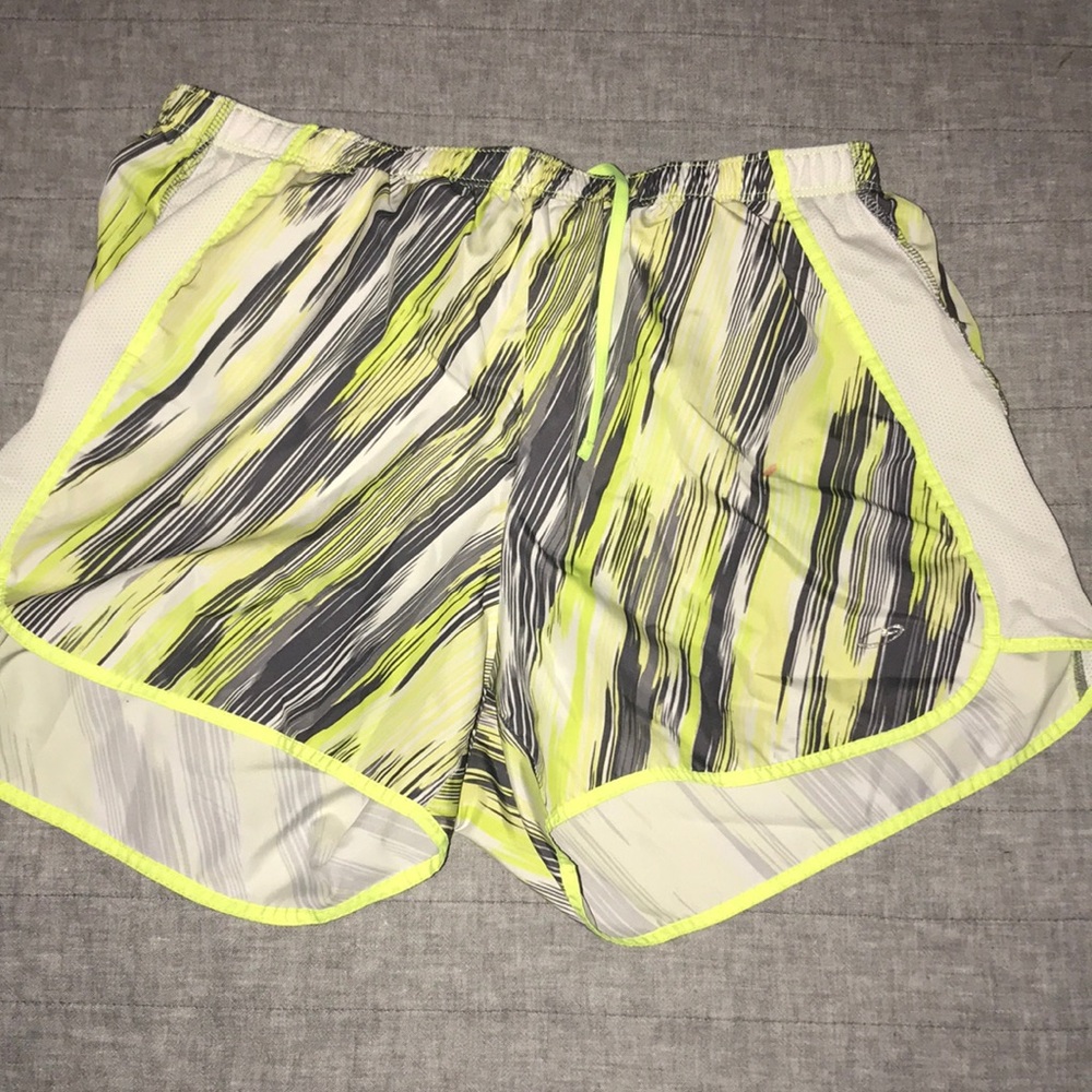 Neon athletic shorts
